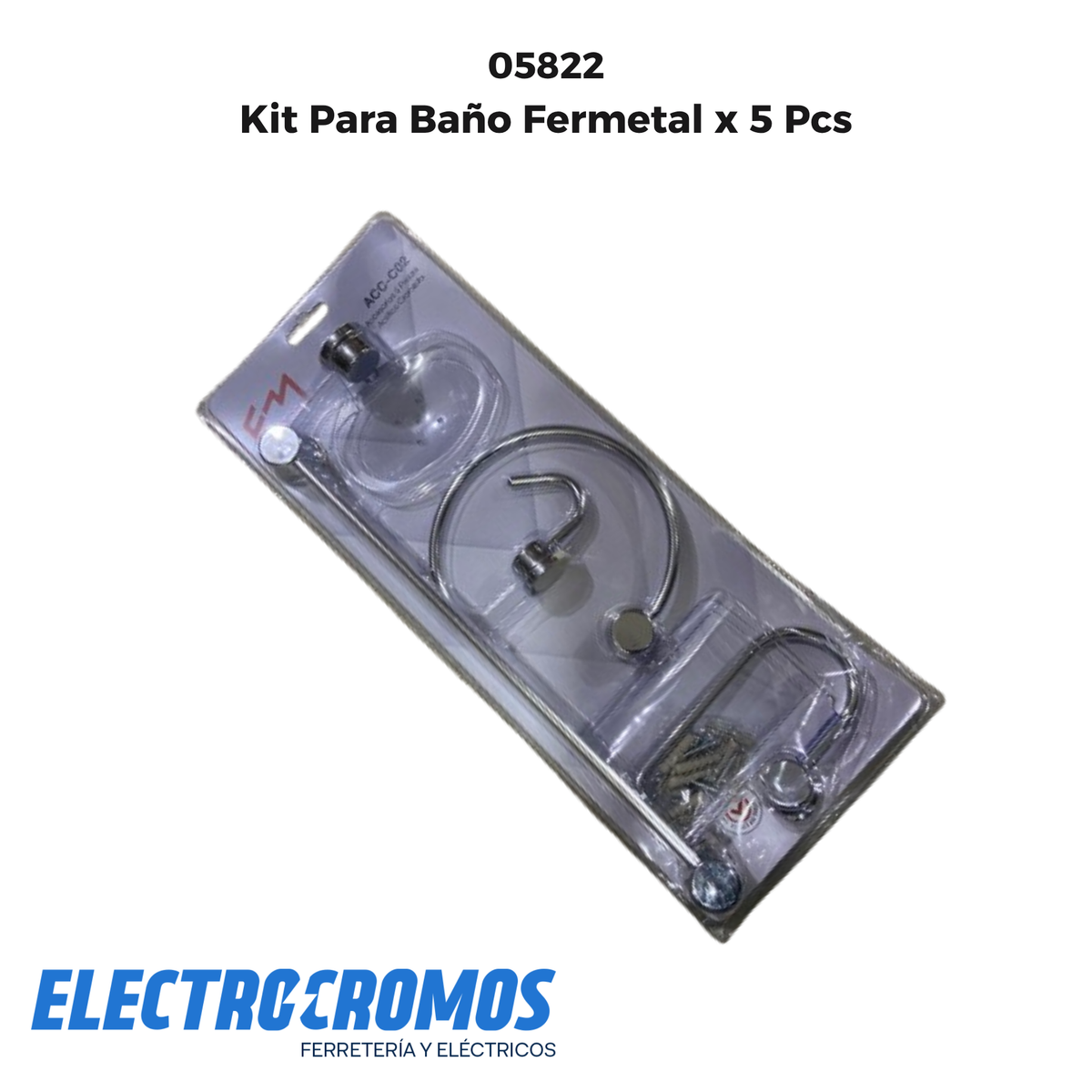 Kit Para Baño Fermetal x 5 Pcs