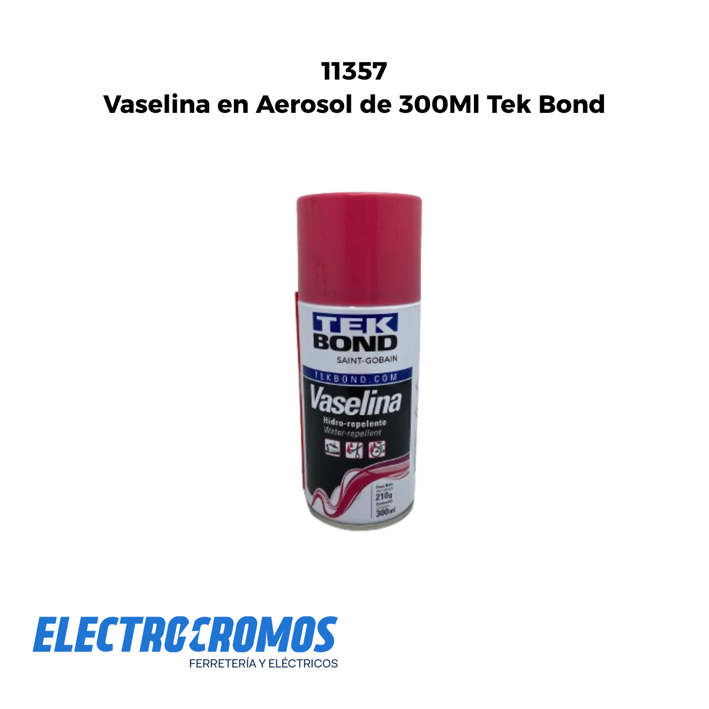 Vaselina en Aerosol de 210 Gr (300Ml) Tek Bond