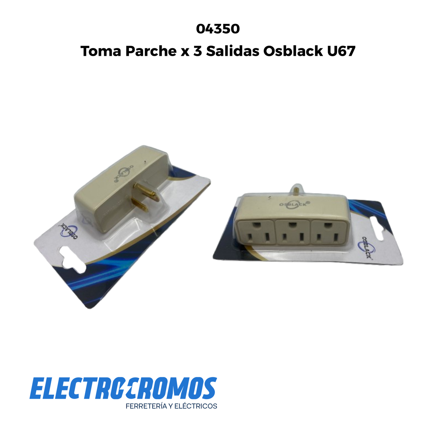 Toma Parche x 3 Salidas Osblack U67