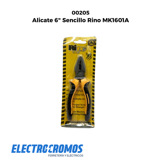Alicate 6" Sencillo Rino MK1601A