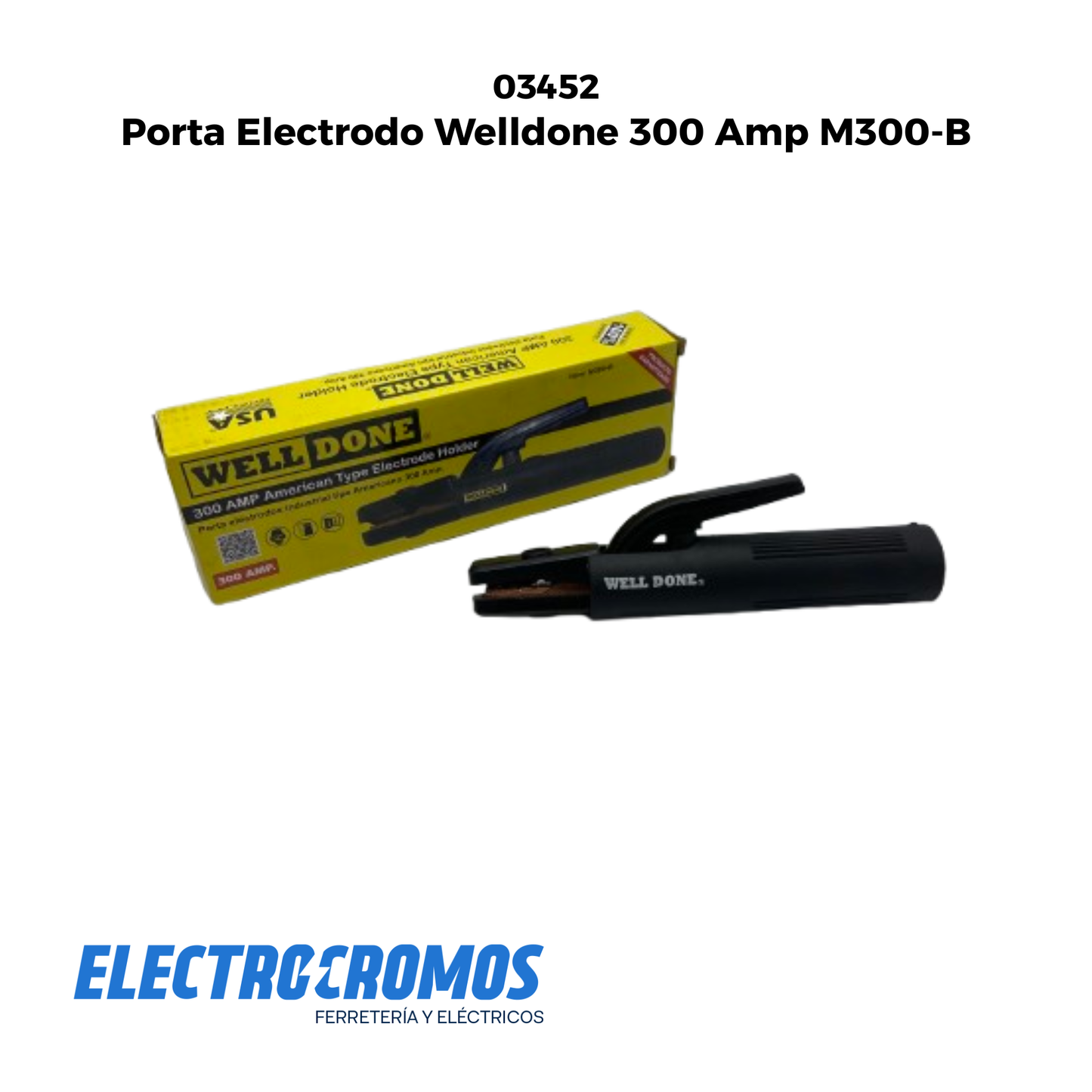 Porta Electrodo Welldone 300 Amp M300-B