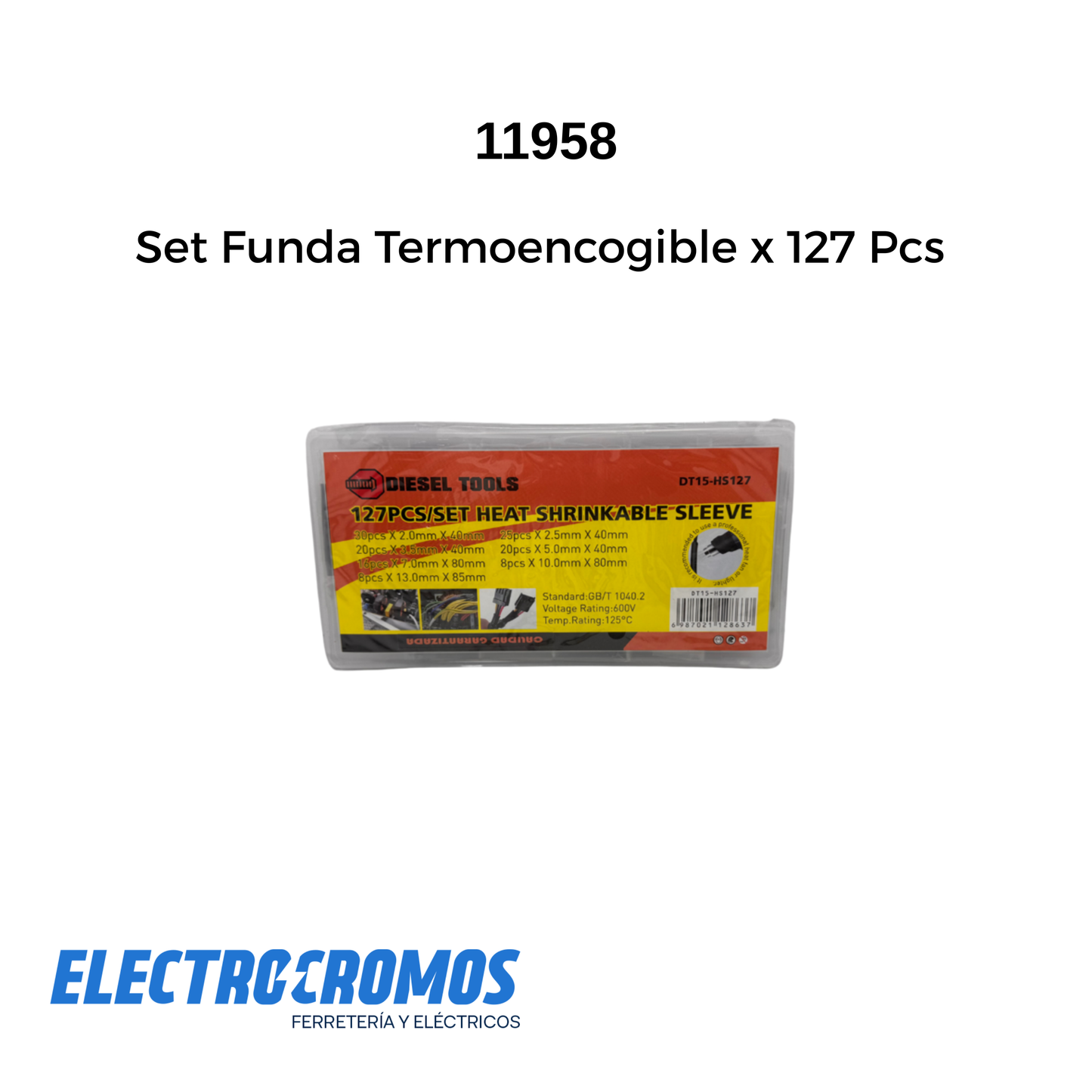Set Funda Termoencogible x 127 Pcs