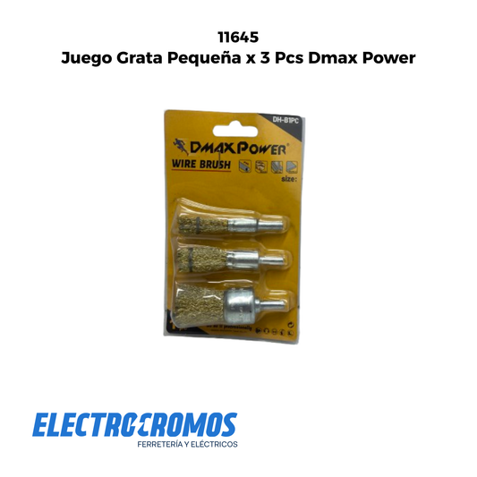 Juego Grata Pequeña x 3 Pcs Dmax Power