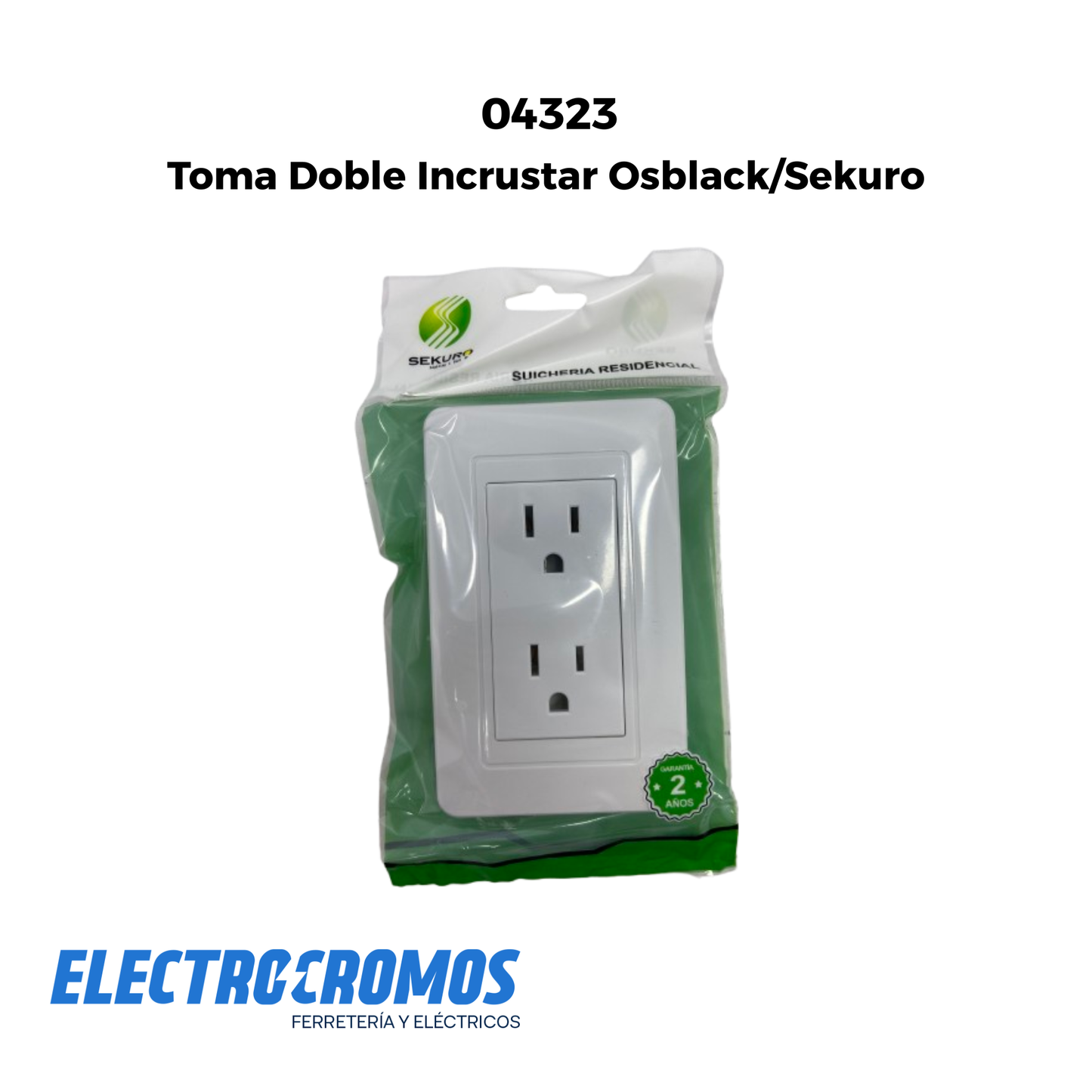 Toma Doble Incrustar Osblack/Sekuro