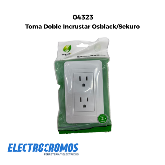 Toma Doble Incrustar Osblack/Sekuro