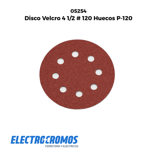 Disco Velcro 4 1/2 # 120 Huecos P-120