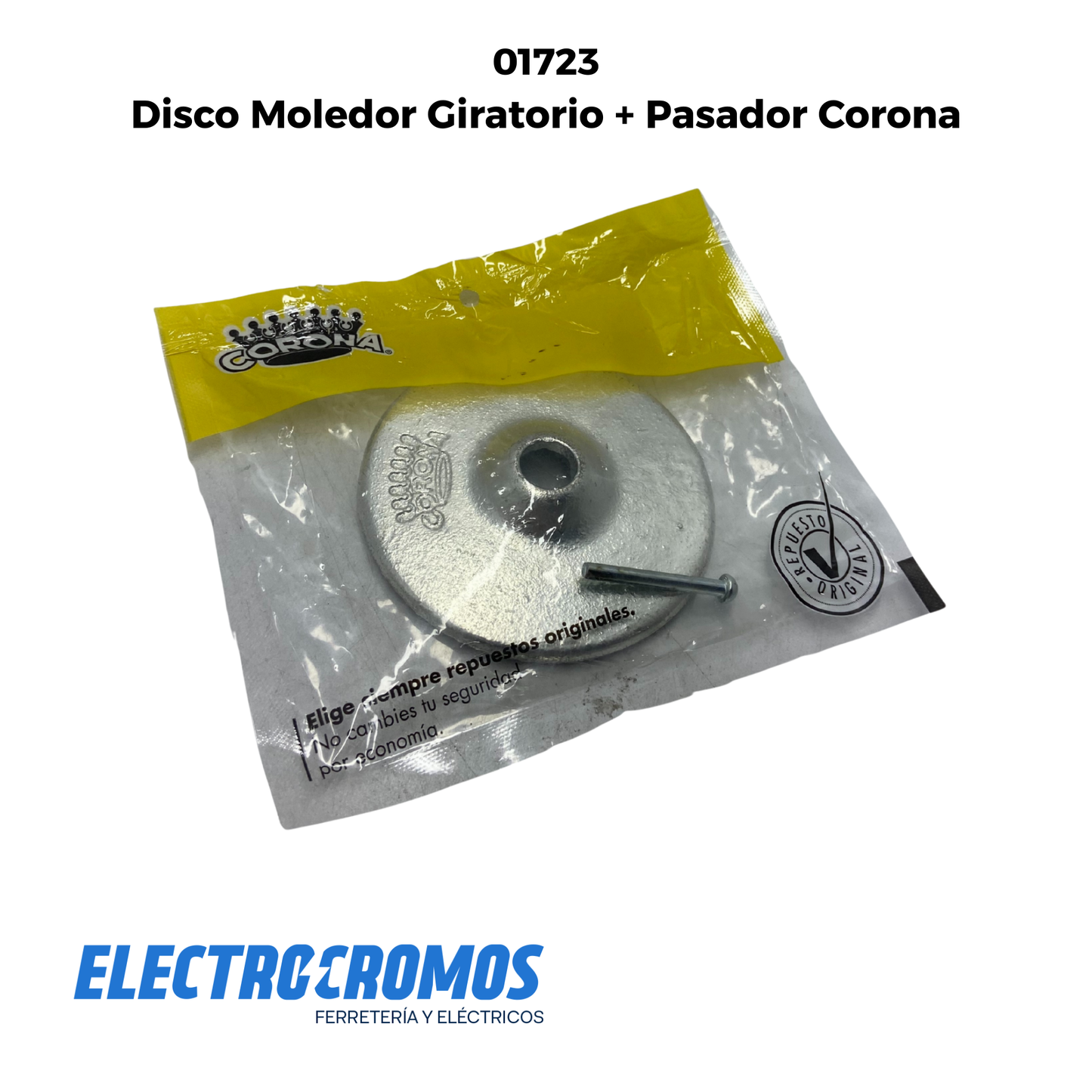 Disco Moledor Giratorio + Pasador Corona