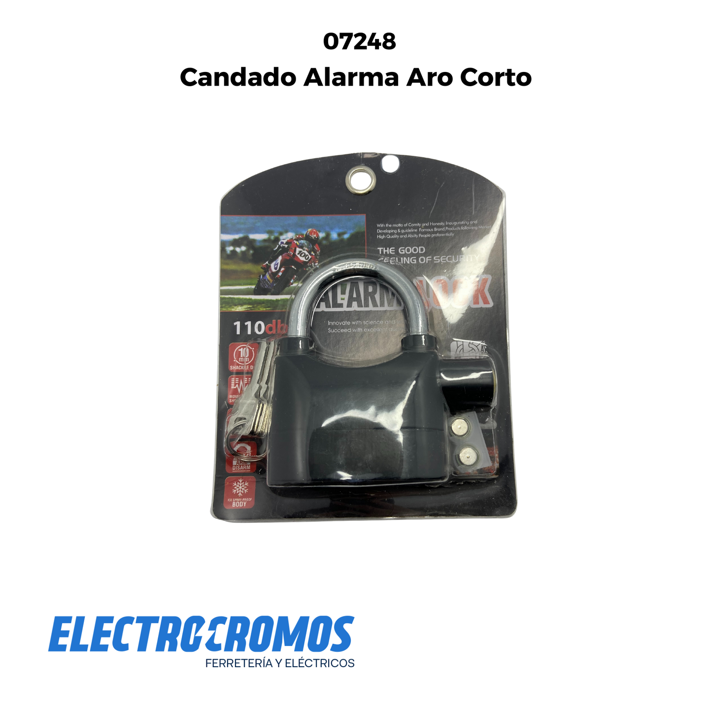 Candado Alarma Aro Corto