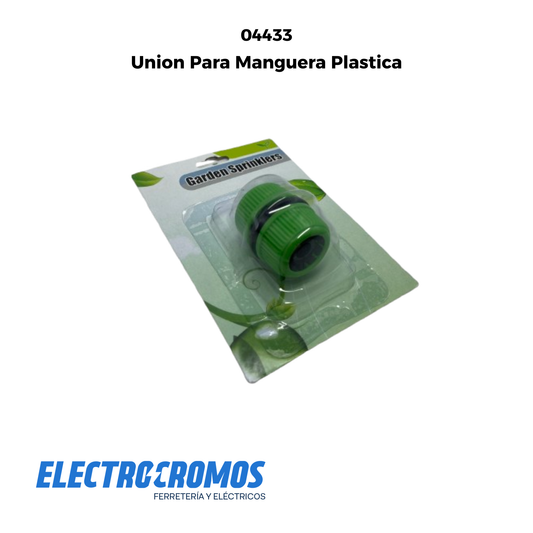 Union Para Manguera Plastica