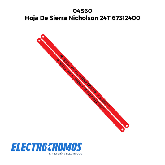 Hoja De Sierra Nicholson 24T 67312400