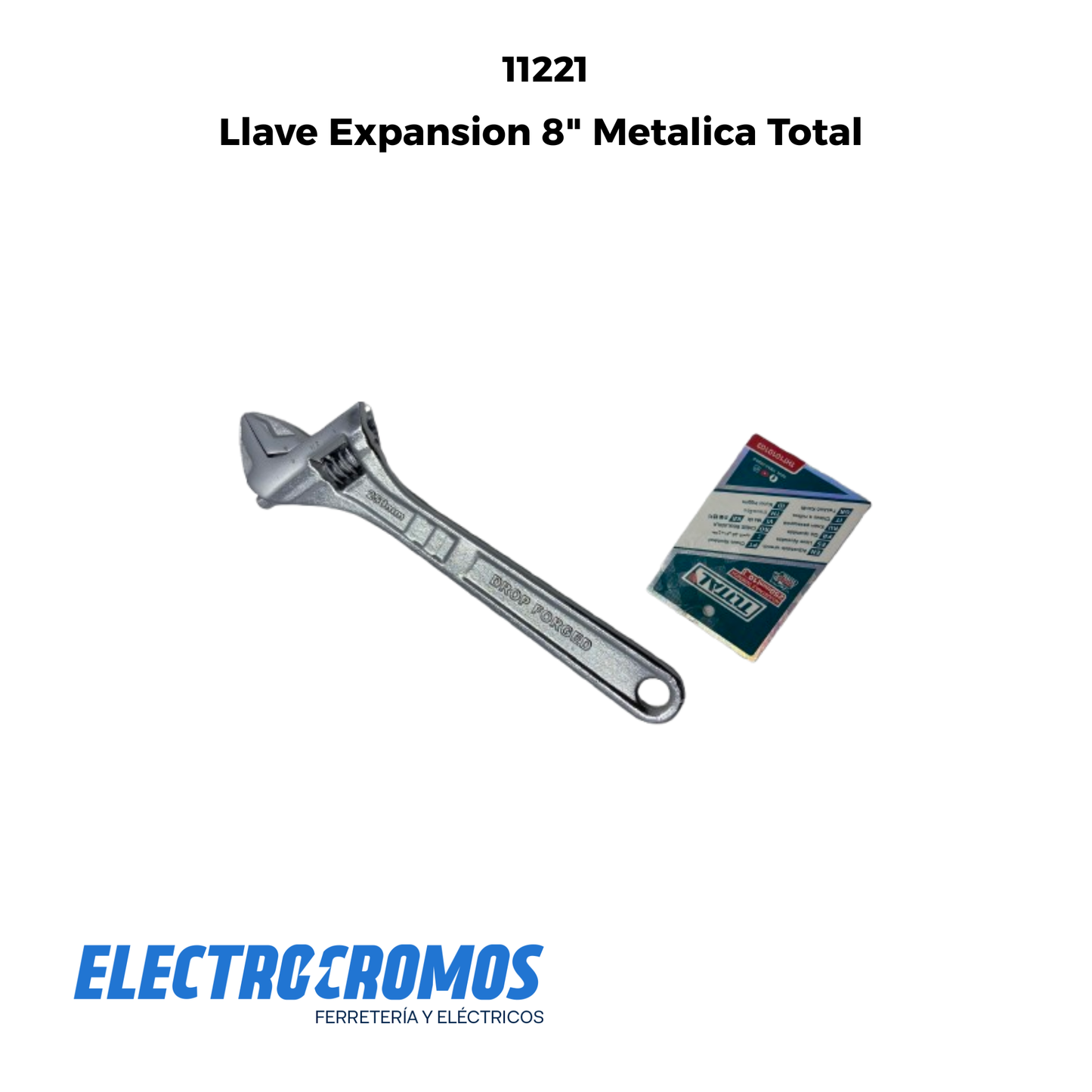 Llave Expansion 8" Metalica Total