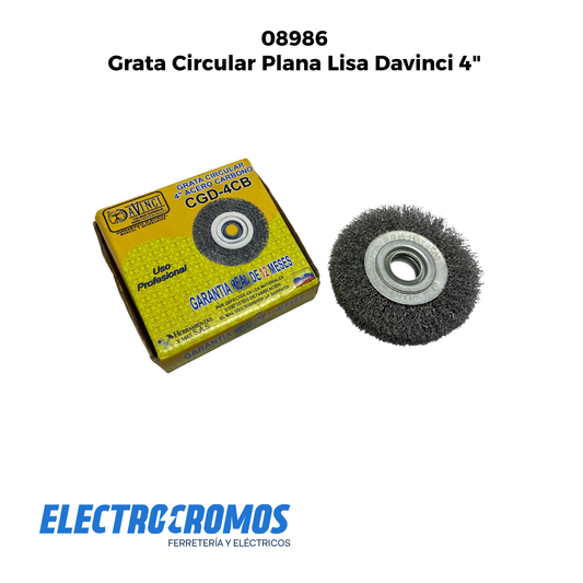 Grata Circular Plana Lisa Davinci 4"