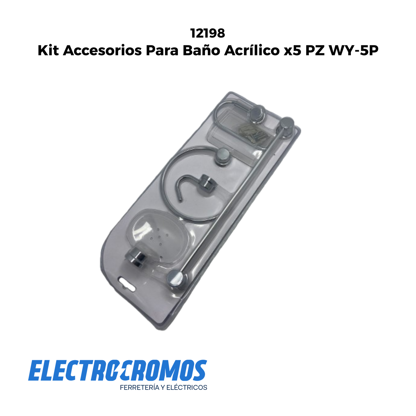 Kit Accesorios Para Baño Acrílico x5 PZ WY-5P
