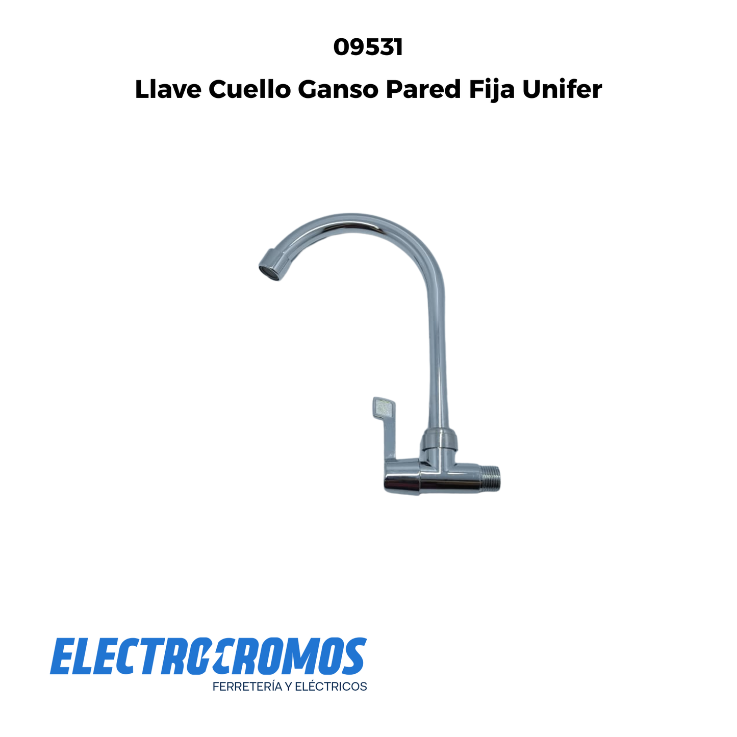 Llave Cuello Ganso Pared Fija Unifer