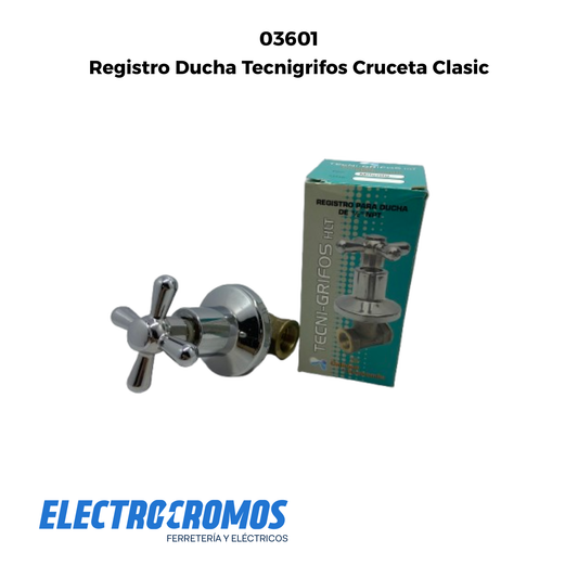 Registro Ducha Tecnigrifos Cruceta Clasic