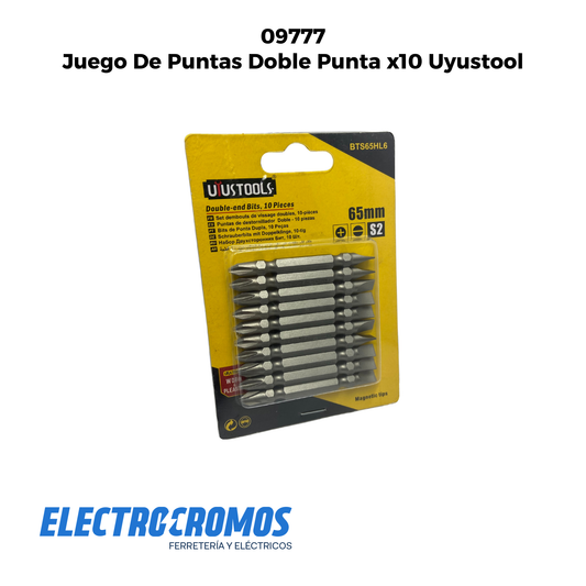Juego De Puntas Doble Punta x10 Uyustool