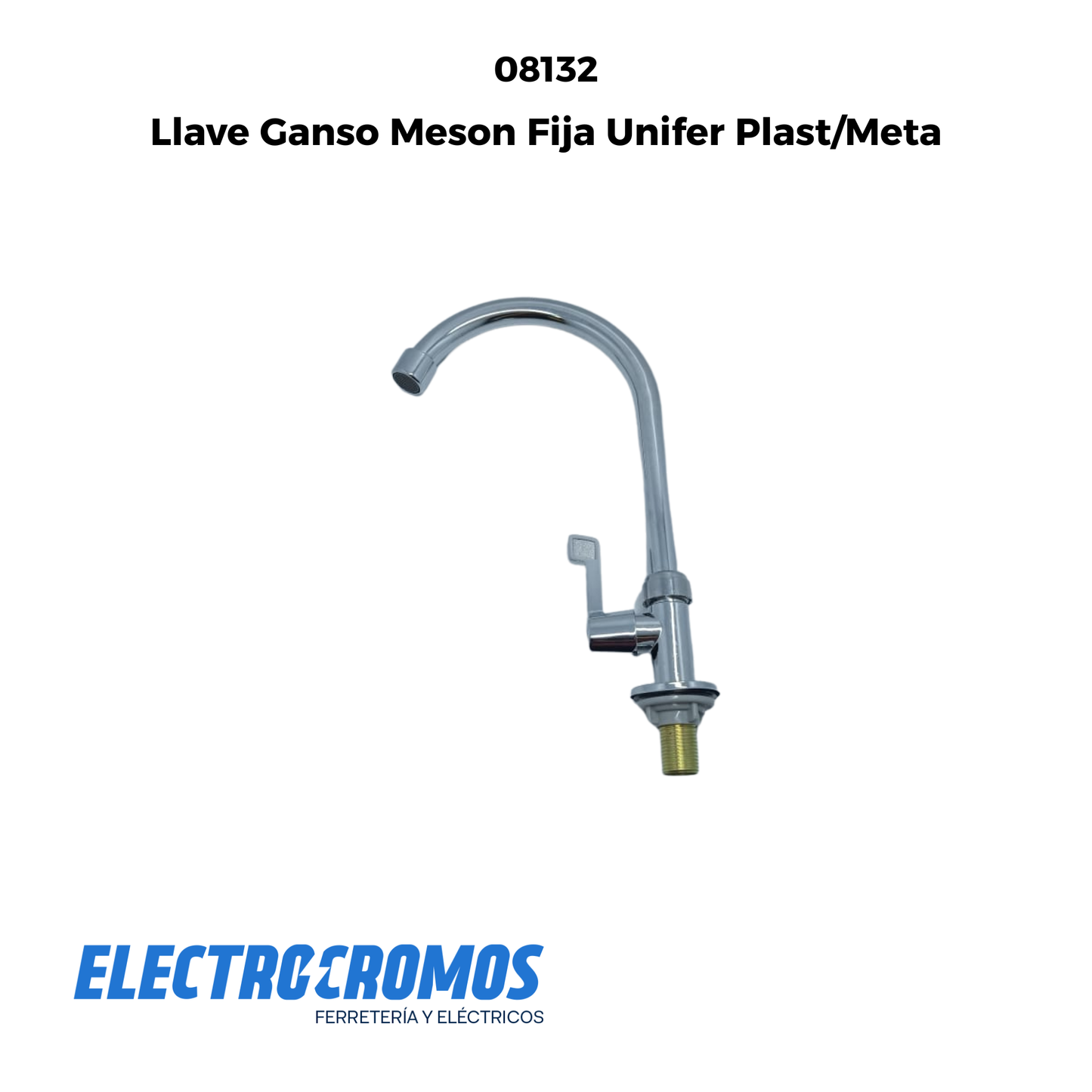 Llave Ganso Meson Fija Unifer Plast/Meta