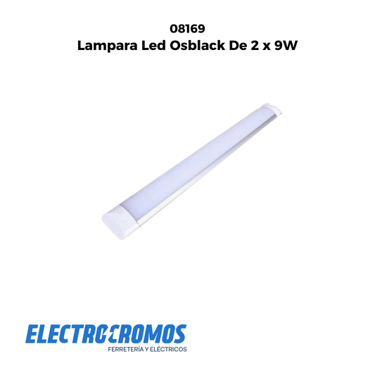 Lampara Led Osblack De 2 x 9W