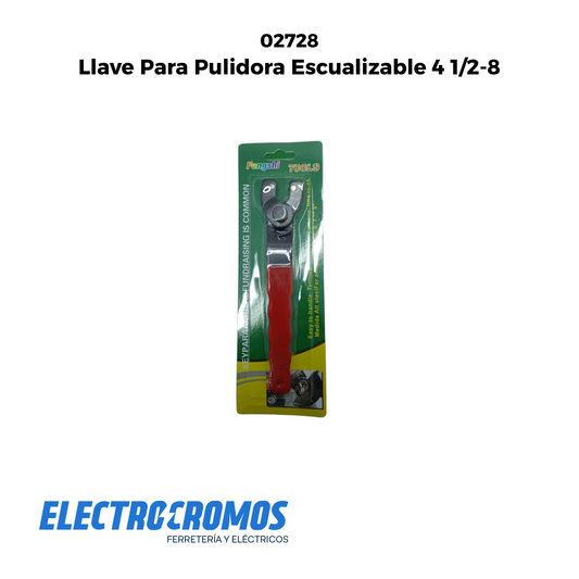 Llave Para Pulidora Escualizable 4 1/2-8
