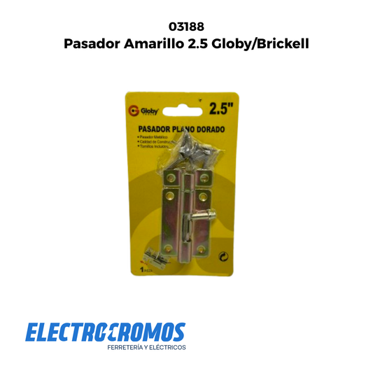 Pasador Amarillo 2.5 Globy/Brickell RT23-025