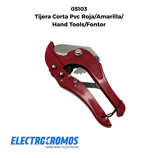 Tijera Corta Pvc Roja/Amarilla/Hand Tools/Fontor