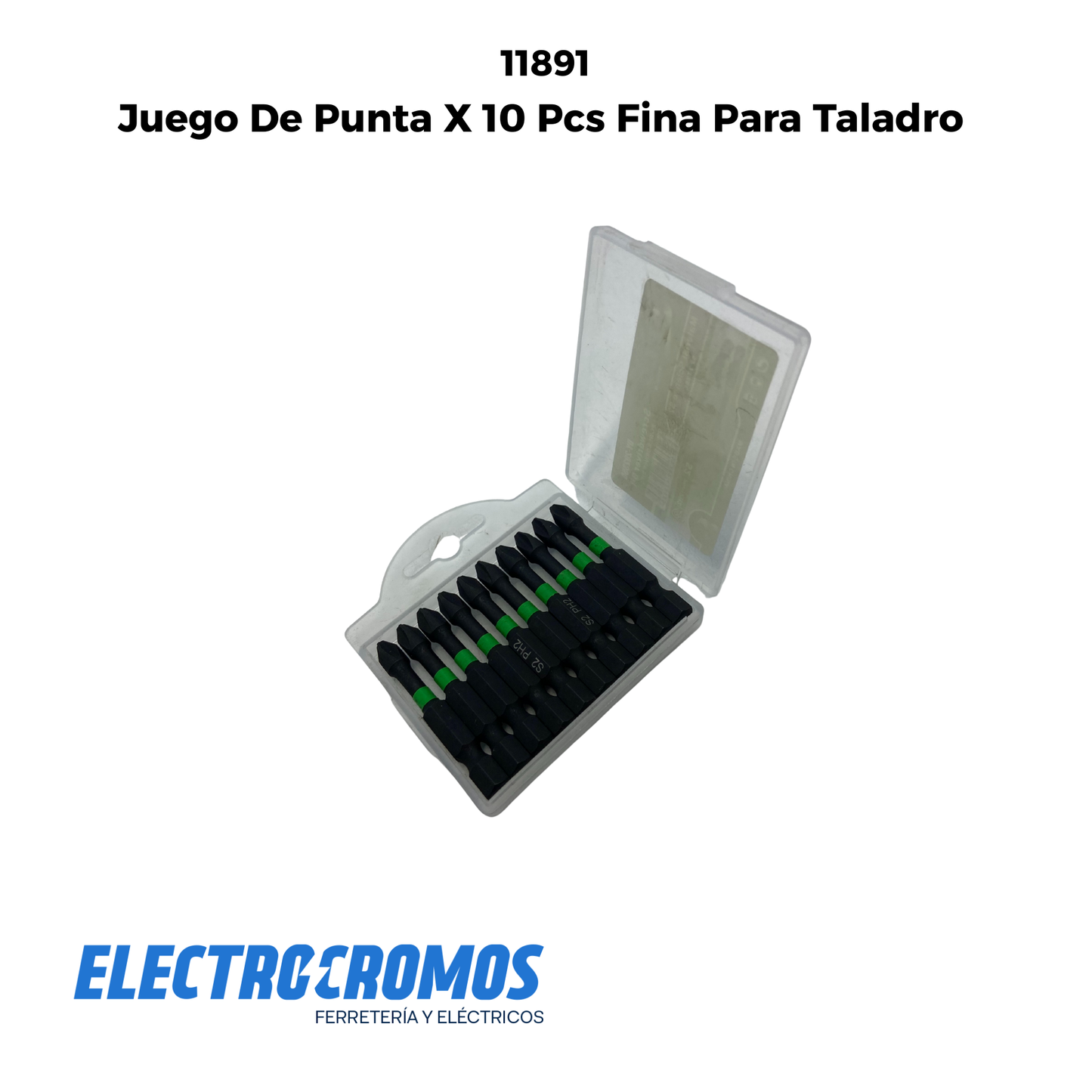 Juego De Punta X 10 Pcs Fina Para Taladro