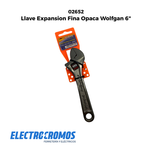 Llave Expansion Fina Opaca Wolfgan 6"