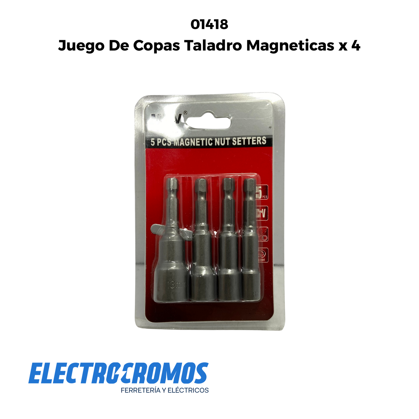 Juego De Copas Taladro Magneticas x 4