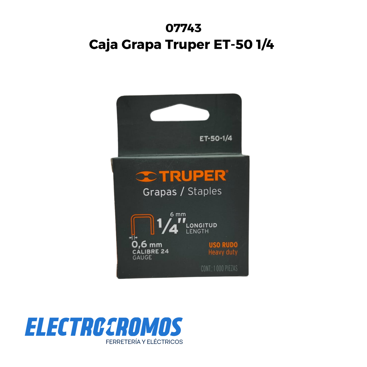 Caja Grapa Truper ET-50 1/4
