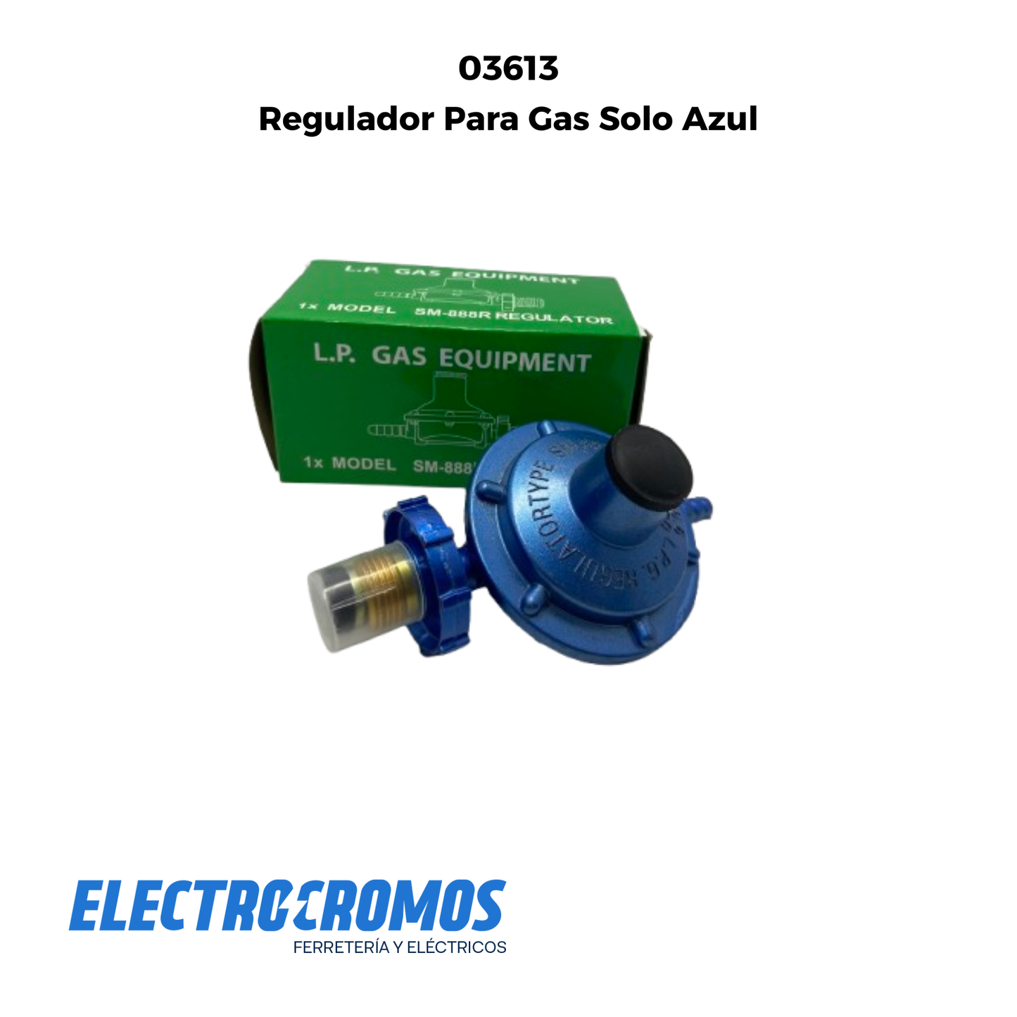 Regulador Para Gas Solo Azul