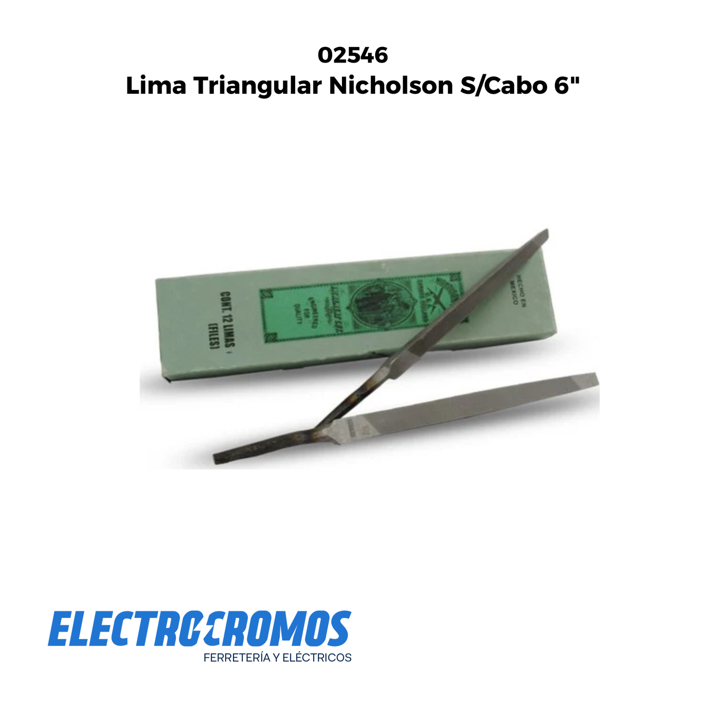 Lima Triangular Nicholson S/Cabo 6"