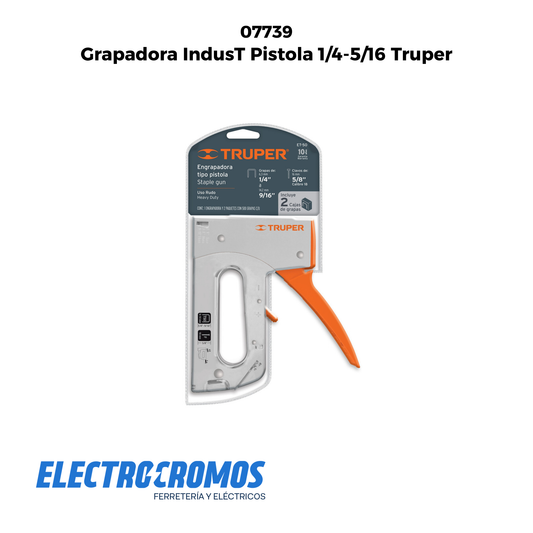 Grapadora IndusT Pistola 1/4-5/16 Truper