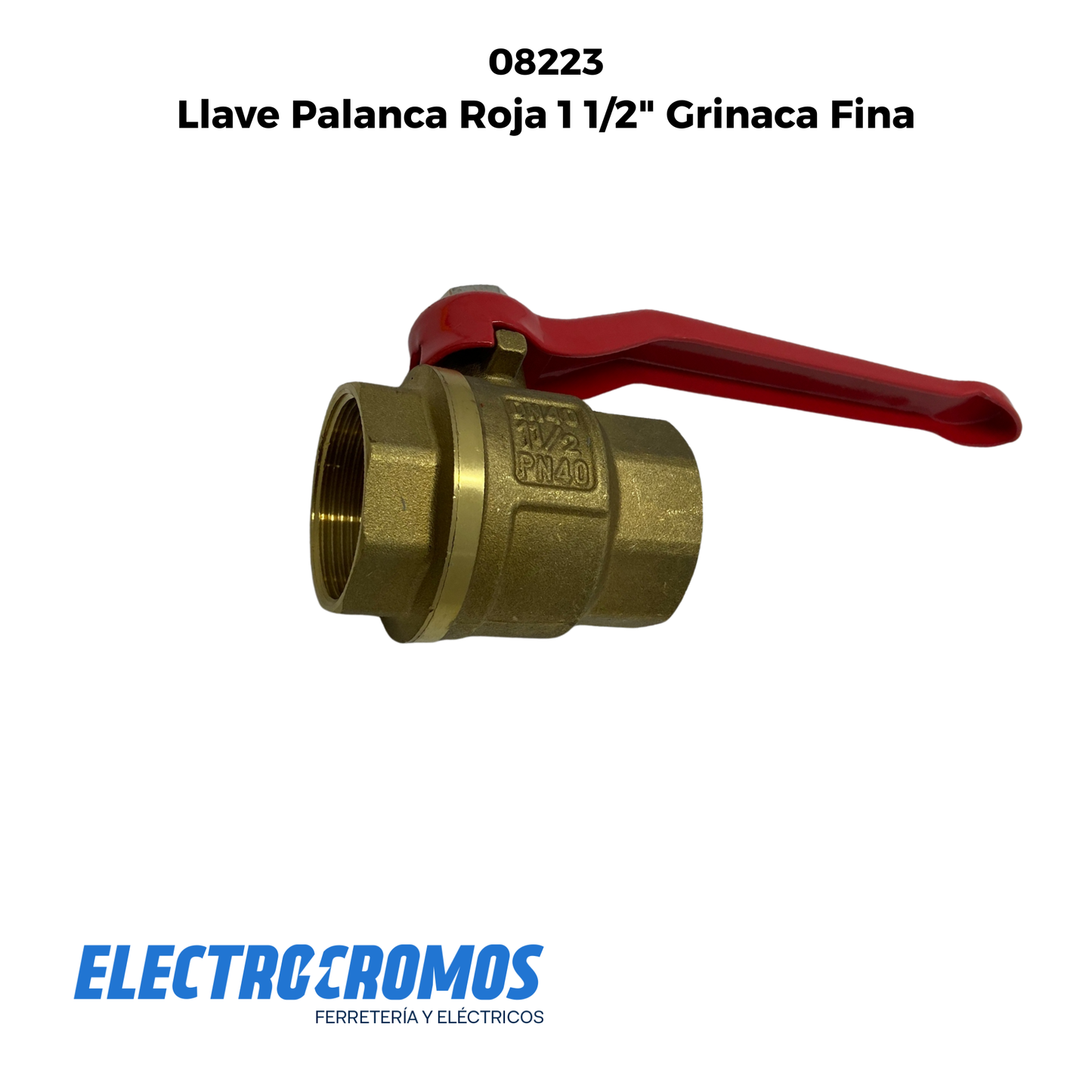 Llave Palanca Roja 1 1/2" Grinaca Fina