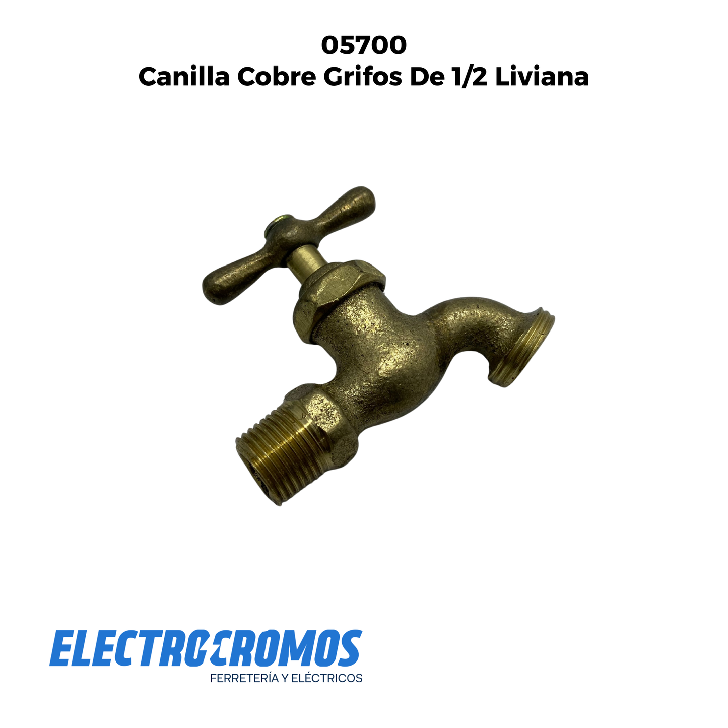Canilla Cobre Grifos De 1/2 Liviana