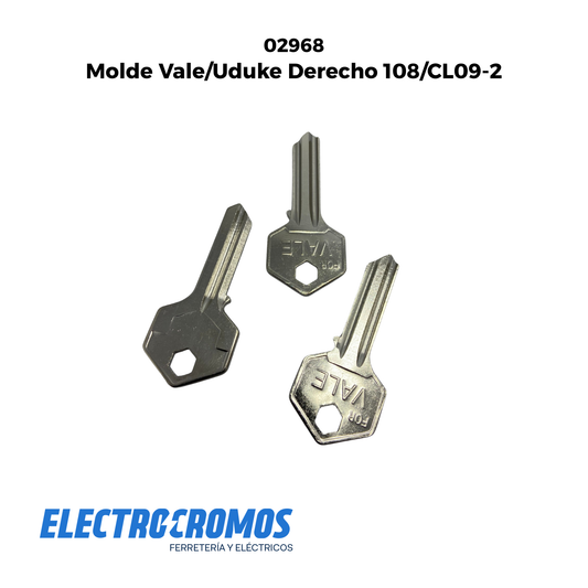 Molde Llave Uduke Derecho 108/CL09-2