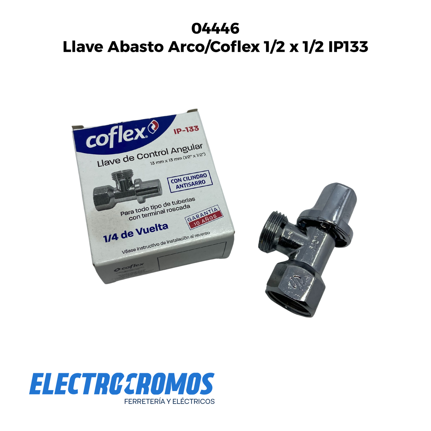 Llave Abasto Arco/Coflex 1/2 x 1/2 IP133