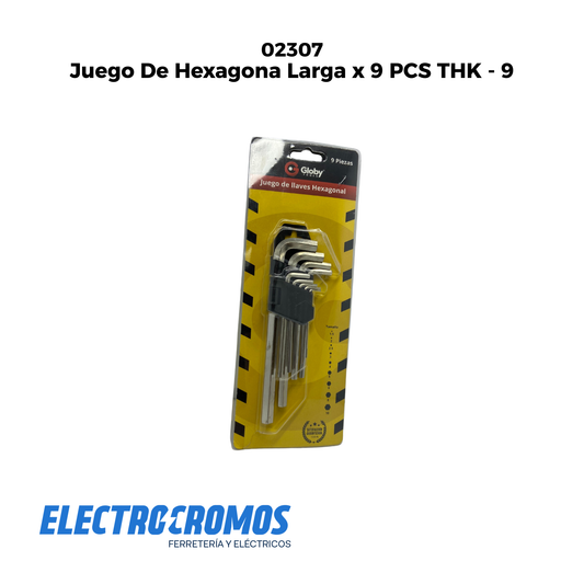 Juego De Hexagona Larga x 9 PCS THK - 9