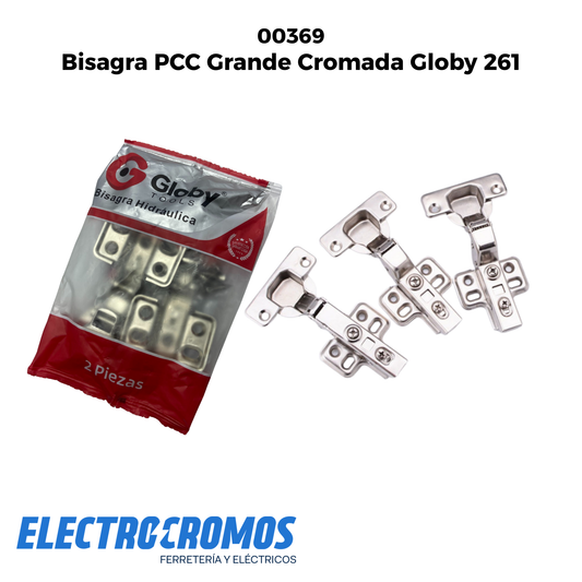 Bisagra PCC Grande Cromada Globy 261