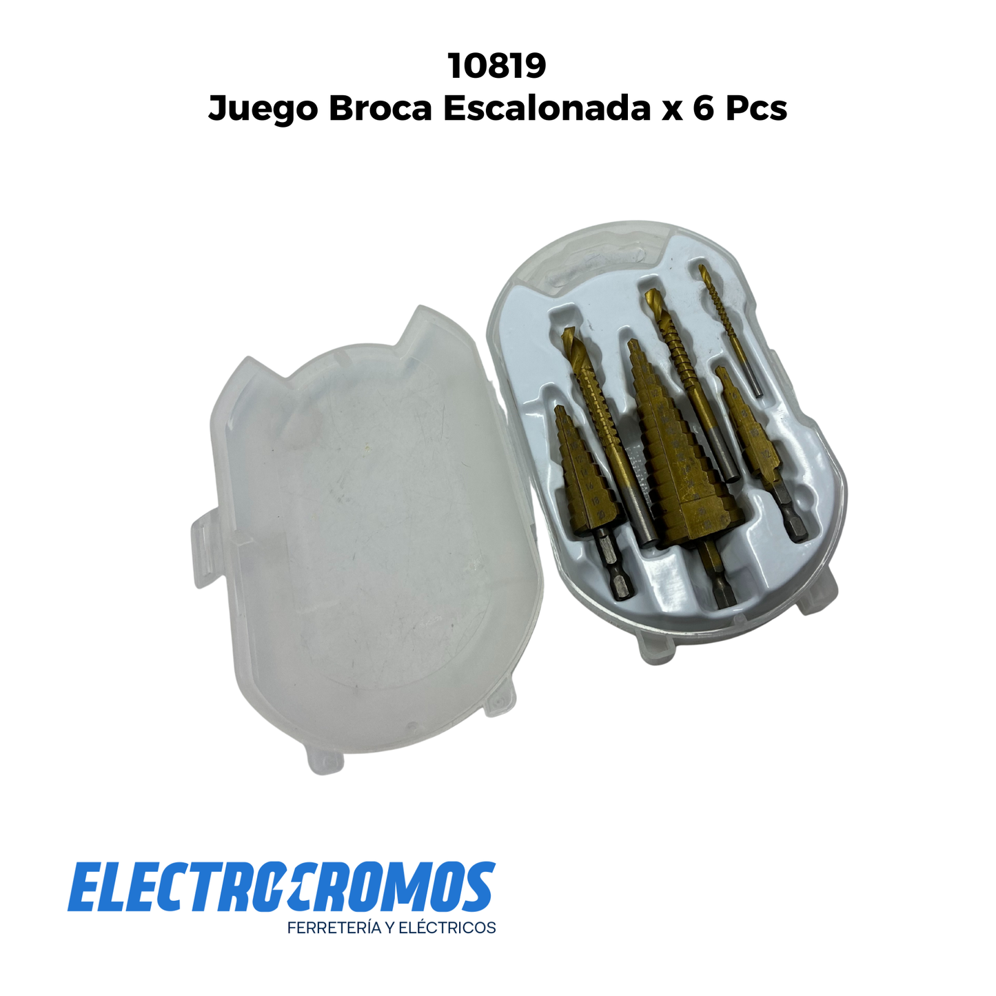 Juego Broca Escalonada x 6 Pcs
