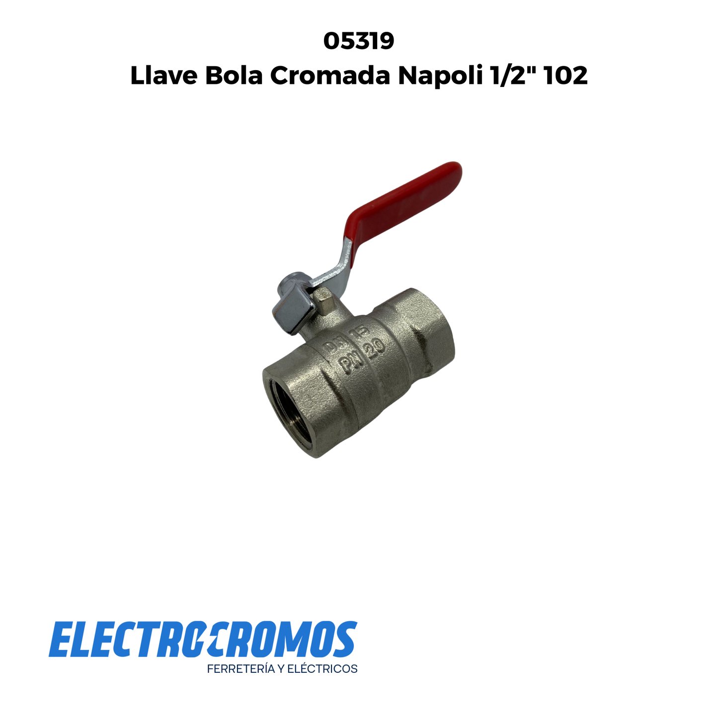 Llave Bola Cromada Napoli 1/2" 102