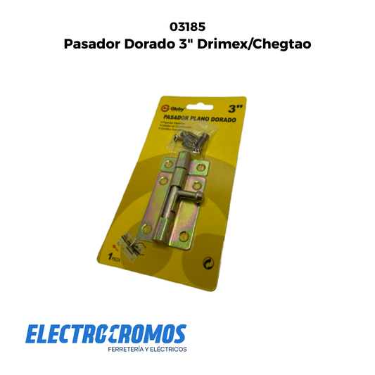 Pasador Dorado 3" Drimex/Chegtao