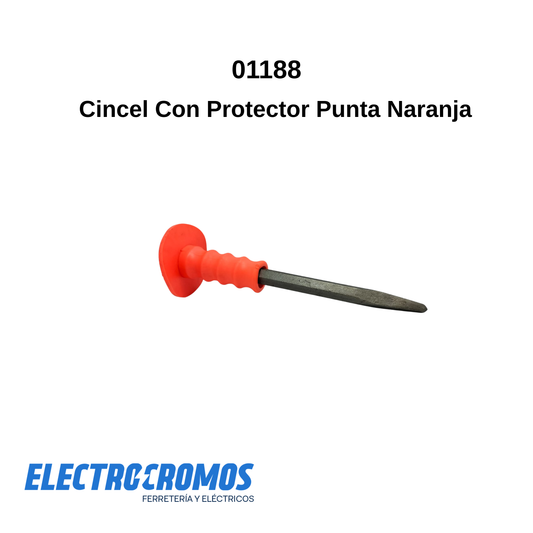 Cincel Con Protector Punta Naranja F0613