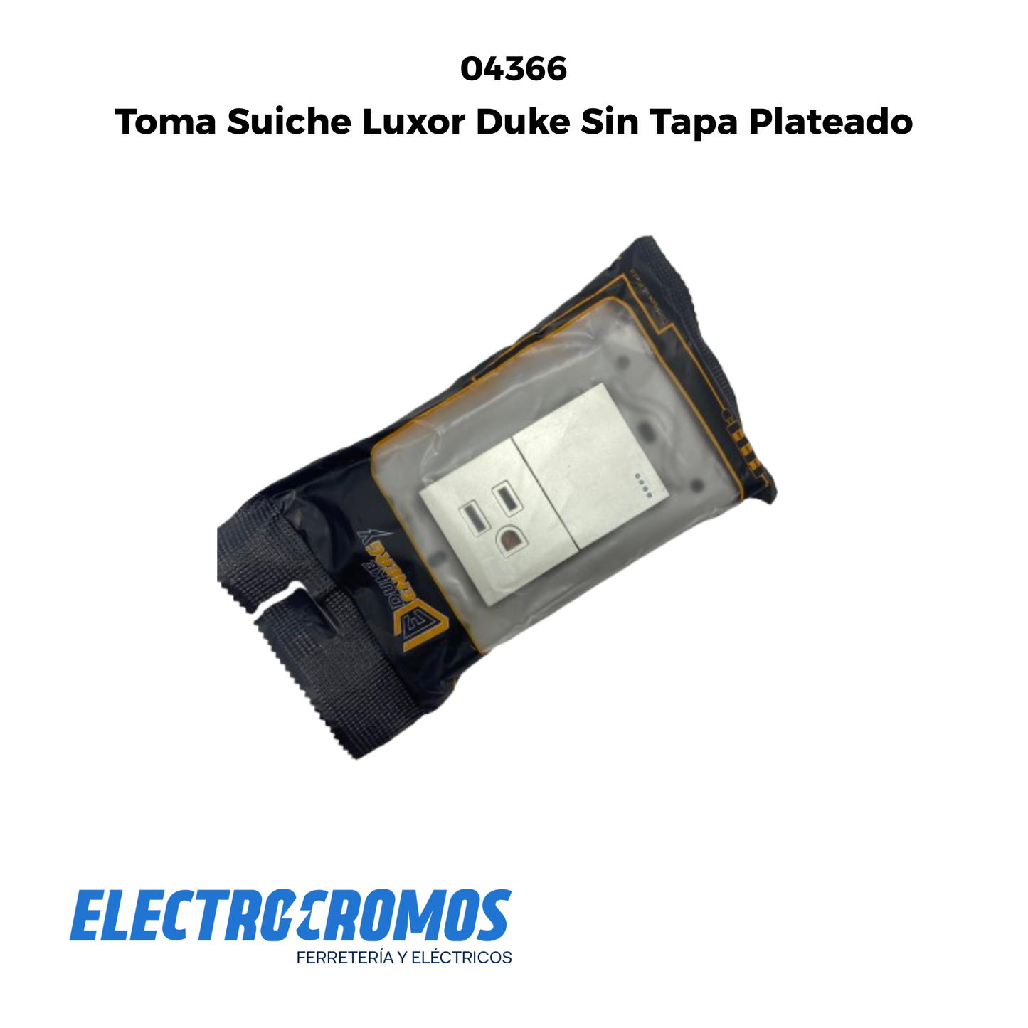 Toma Suiche Luxor Duke Sin Tapa Plateado