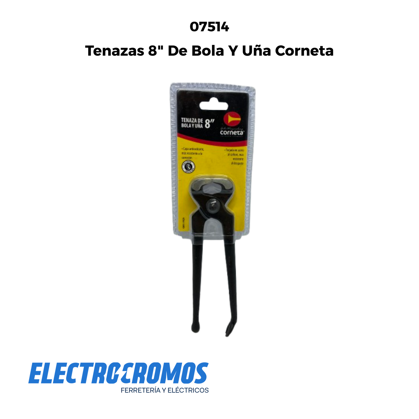 Tenazas 8" De Bola Y Uña Corneta