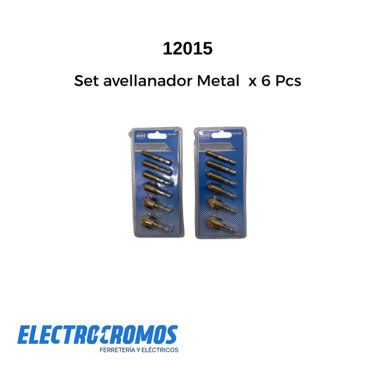 Set avellanador Metal  x 6 Pcs