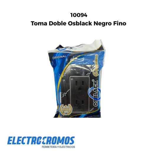 Toma Doble Osblack Negro Fino