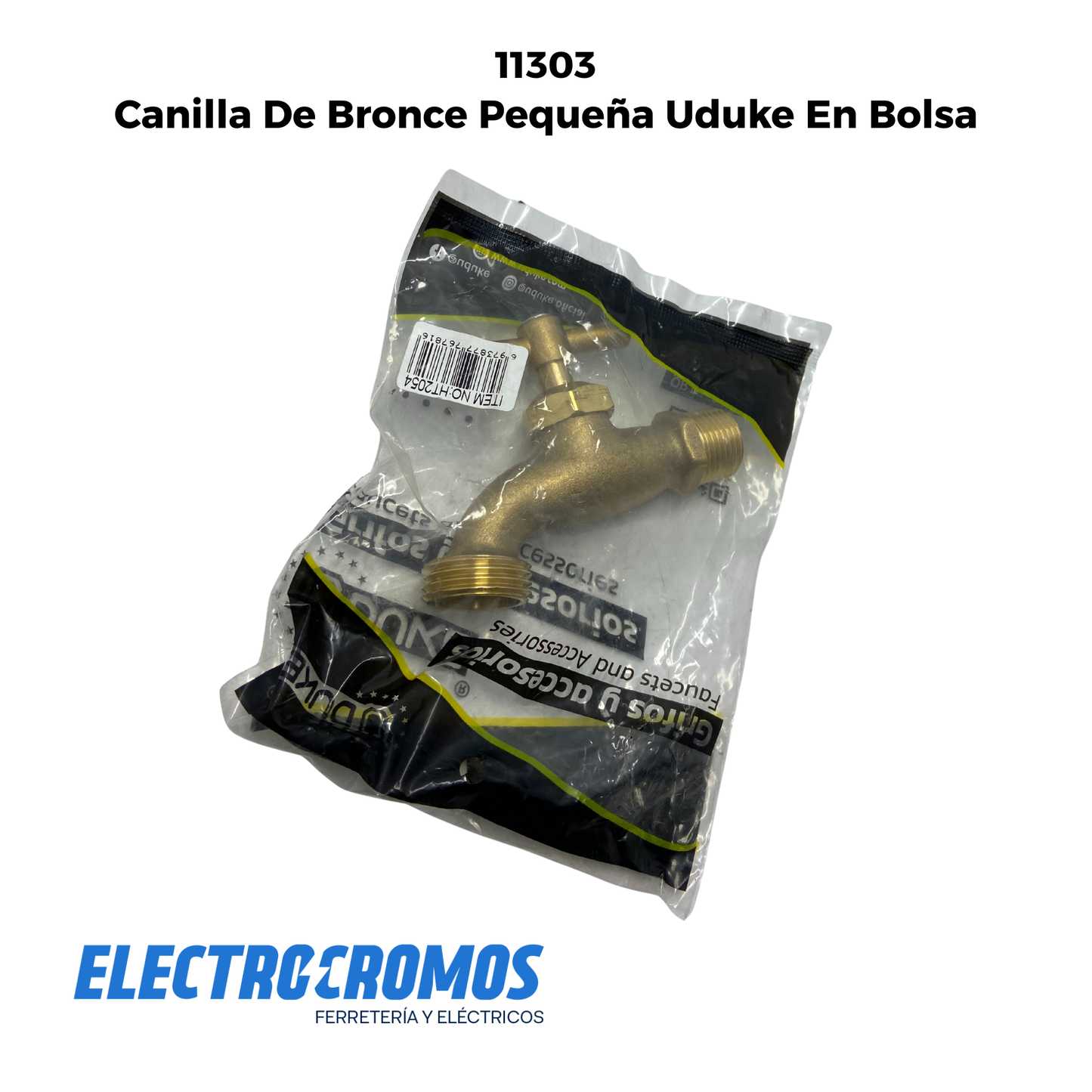 Canilla De Bronce Pequeña Uduke En Bolsa