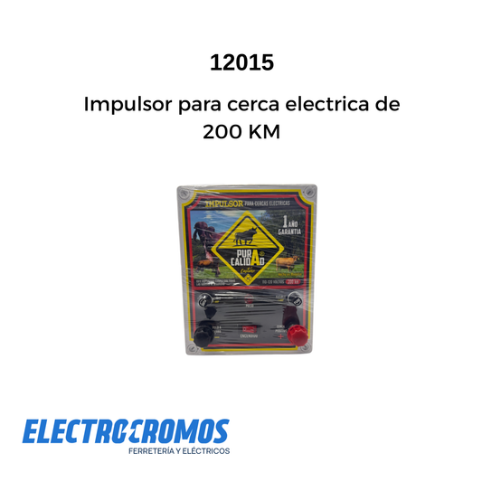 Impulsor para cerca electrica de 200 KM