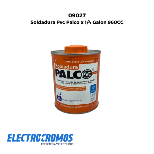 Soldadura Pvc Palco x 1/4 Galon 960CC