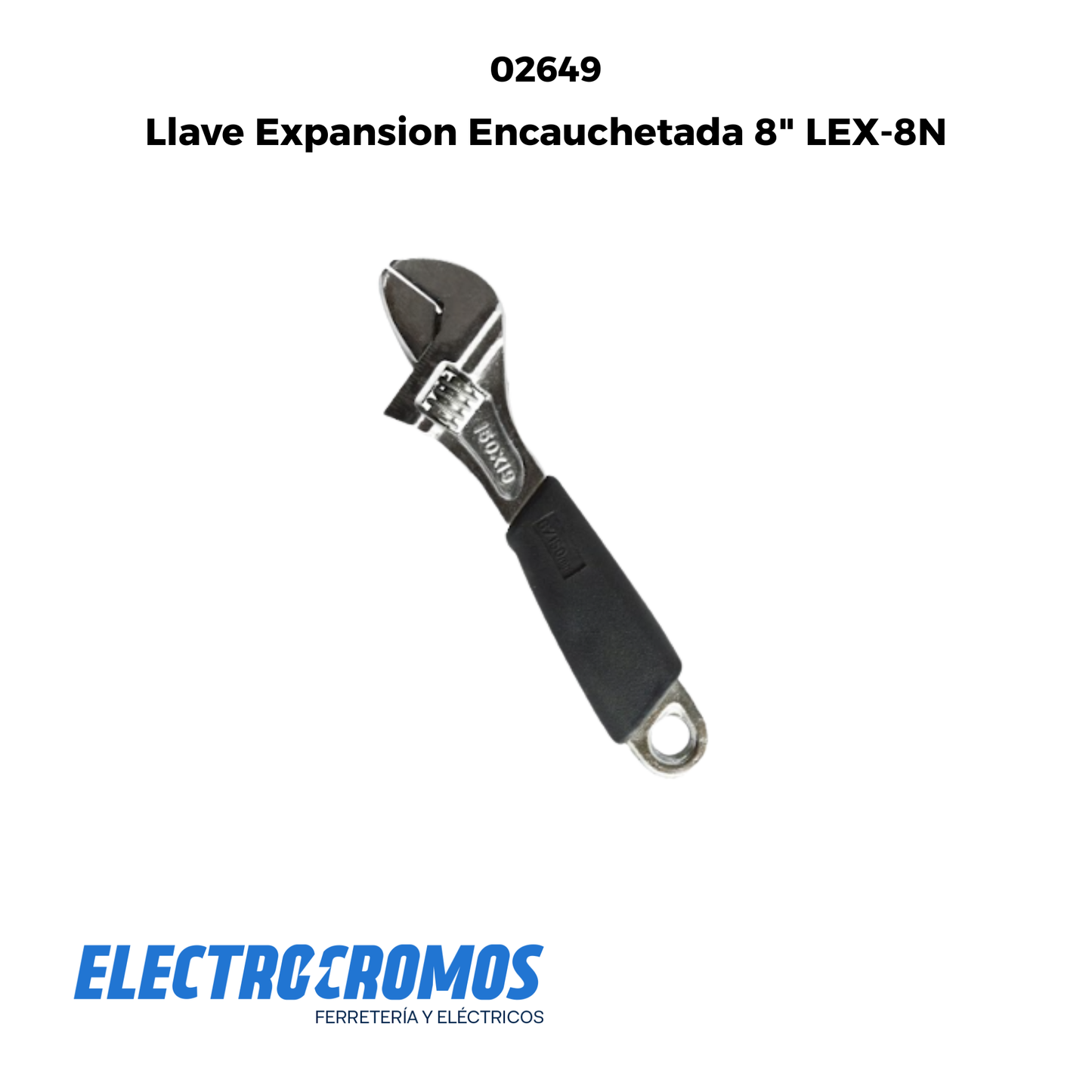 Llave Expansion Encauchetada 8" LEX-8N